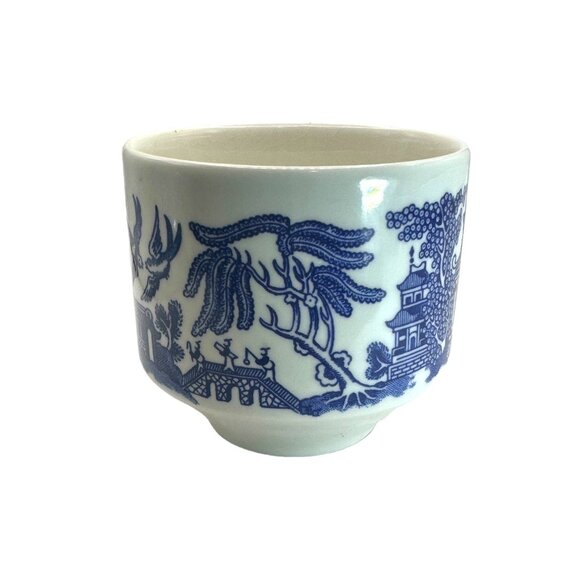 Handcrafted Churchill Broken China Blue Willow Artisan Metalwork Bezel Pendant - Picture 12 of 16